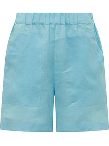 Sundek Linen Elastic-Waist Shorts