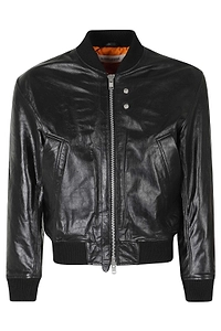 Sunflower Leather Bomber Jacket