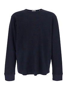 Sunflower Waffle Long-Sleeve Knitted Top