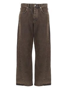 Sunflower Logo Patch Straight-Leg Jeans