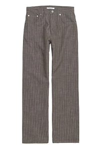 Sunflower Logo Patch Pinstriped Pants
