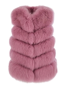Suprema Quilted Faux Fur Gilet Jacket