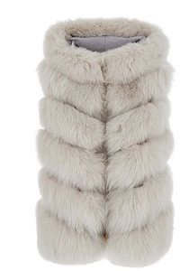 Suprema Sleeveless Faux Fur Jacket