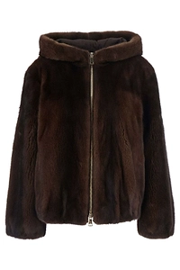 Suprema Zip-Up Fur Hooded Jacket