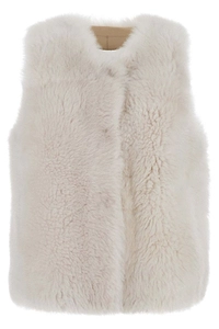 Shearling Sleeveless Jacket