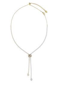 Hyperbola Two-Tone Y Necklace