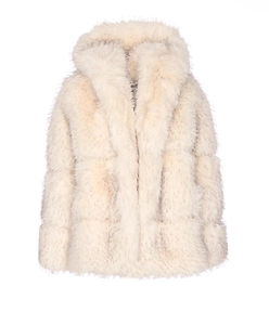 Sword Faux Fur Hooded Coat