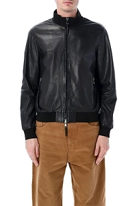 Leather Bomber Jacket