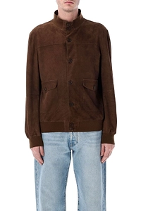 Perforated Button-Up Jacket