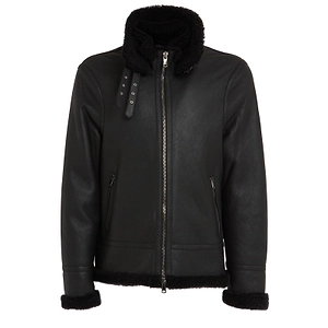 Sword Shearling Trimmed Coat