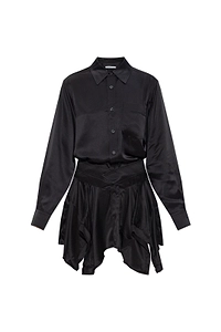 T By Alexander Wang Asymmetric Hem Shirt Dress