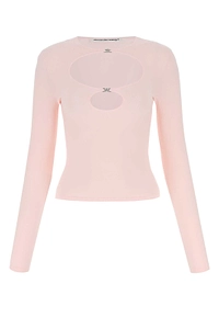 T By Alexander Wang Crewneck Cut Out Top