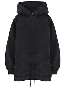 T By Alexander Wang Dropped Waist Hoodie Dress