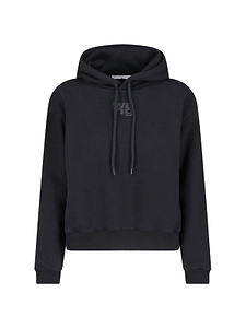 T By Alexander Wang Logo Printed Drawstring Hoodie