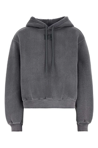 Structured Terry Puff Logo Hoodie