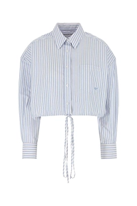 T By Alexander Wang Oxford Wrap Shirt