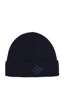 Tagliatore Embroidered Turn-Up Hem Hat
