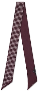 Geometric Print Silk Scarf