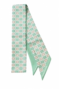 Tagliatore Geometric Skinny Scarf
