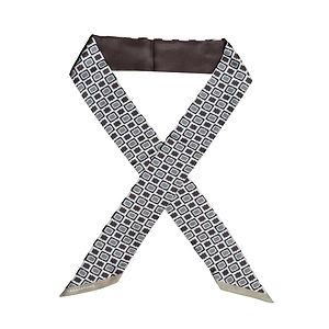 Logo Printed Satin Scarf
