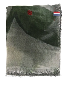 Talking Walls Frayed Print Scarf