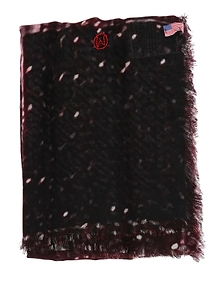 Talking Walls Frayed Abstract Scarf