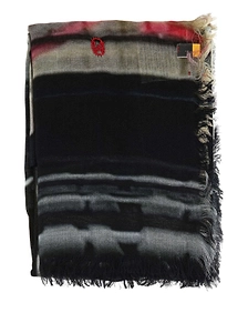 Talking Walls Frayed Edge Printed Scarf