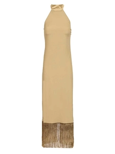 Taller Marmo Berlin Fringed Maxi Dress