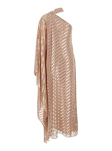 Petra Striped One-Shoulder Dress