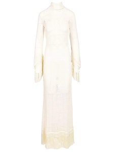 New Mexico Fringed Knitted Dress