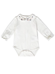 Floral Embellished Long-Sleeved Body