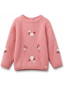 Tartine Et Chocolat Floral Embroidered Jumper
