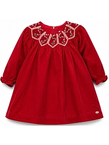 Floral Embroidered Smock Dress