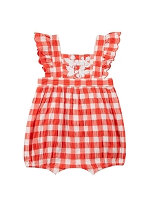Tartine Et Chocolat Gingham Ruffle Dress