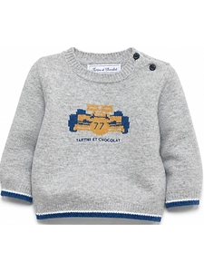 Tartine Et Chocolat Intarsia-Knit Crewneck Jumper
