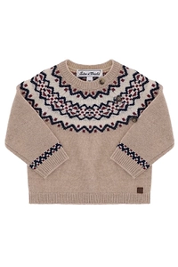 Logo Patch Jacquard Jumper