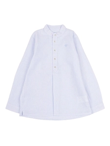 Long-Sleeved Pinstriped Shirt