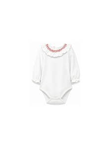 Tartine Et Chocolat Ruffled Collar Long-Sleeved Bodysuit