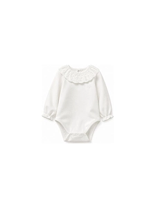 Ruffled Collar Long-Sleeved Jumpsuit