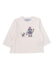 Tartine Et Chocolat Rust Illustration Little Robot Printed T-Shirt