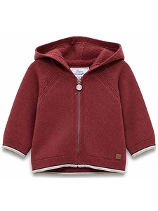 Tartine Et Chocolat Zip-Up Hooded Cardigan