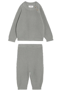 Teddy & Minou Buttoned Knitted Suit