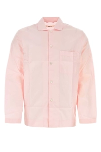 Tekla Long Sleeved Poplin Pajama Shirt