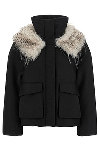 Tela Bobby Fur-Effect Collar Jacket