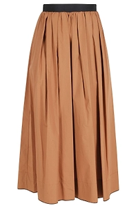 Leda Pleated Midi Skirt