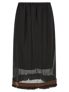 Ophelia Fringed Layered Skirt