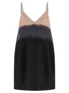 Nikolas Color-Block Slip Dress