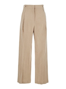 Pleated Wide-Leg Pants