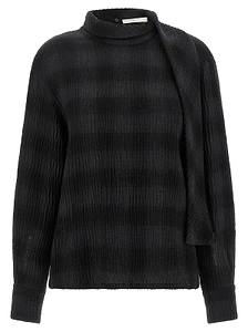 Tela Venus Crinkled High-Neck Top