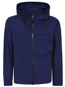 Ten C Mid Layer Zipped Hooded Jacket